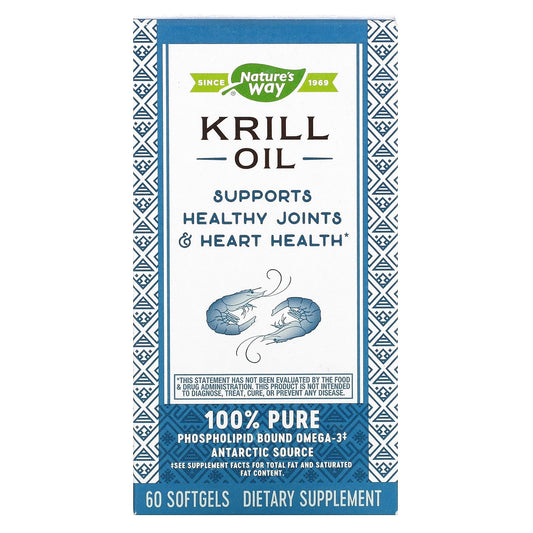 Nature's Way, Krill Oil, 60 Softgels - Image 1
