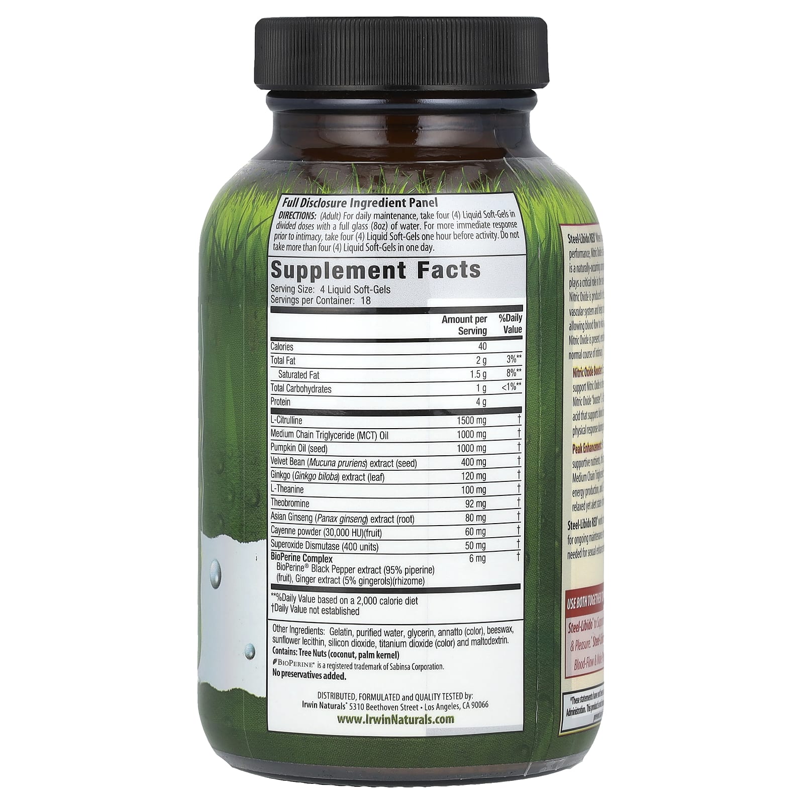 Irwin Naturals, Steel-Libido Red®, Magnum Blood-Flow, 75 Liquid Soft-Gels