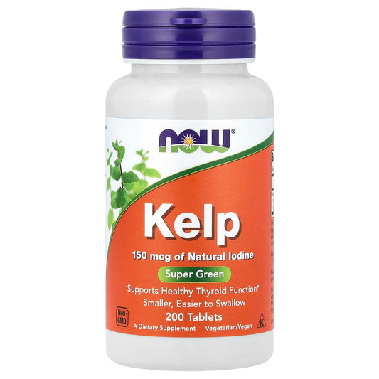 NOW Foods, Kelp, 150 mcg, 200 Tablets - Image 1