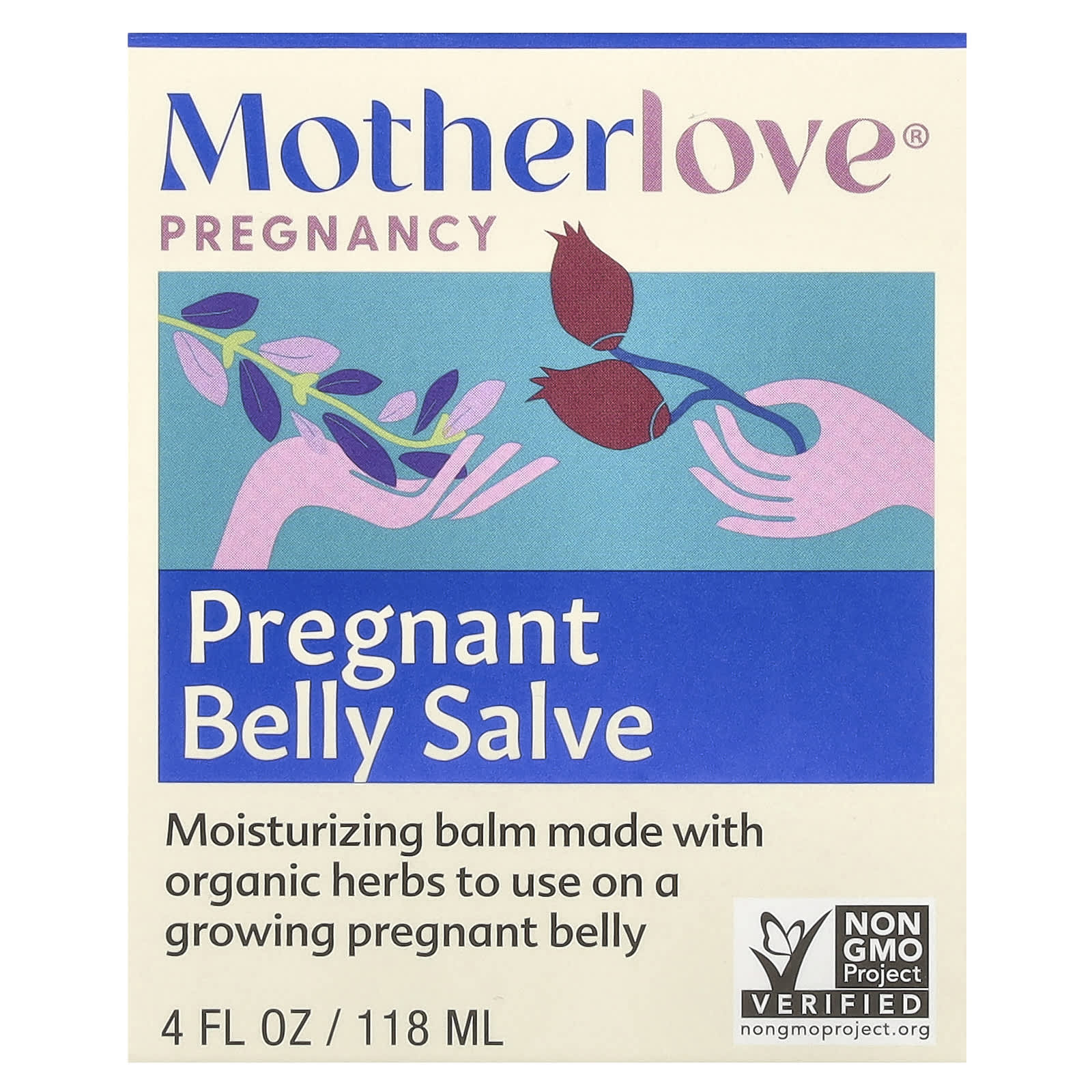 Motherlove, Pregnancy, Pregnant Belly Salve, 4 fl oz (118 ml) - Image 2