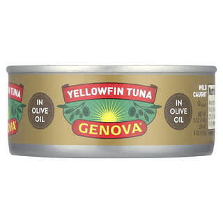 Wild Caught Yellowfin Tuna in Olive Oil by Genova, 5 oz (142g)