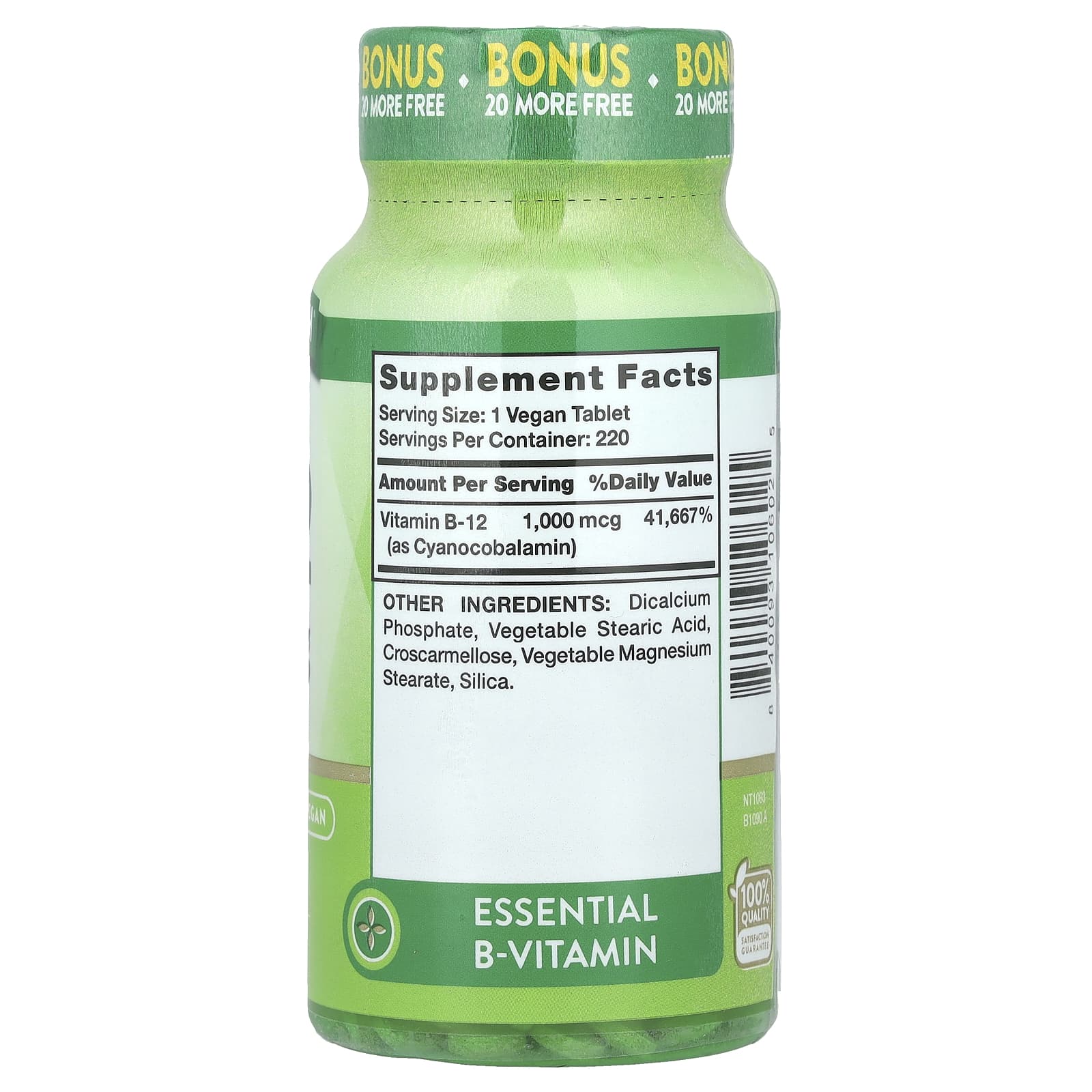 Nature's Truth, Vitamin B-12, 1,000 mcg, 220 Tablets - Image 2
