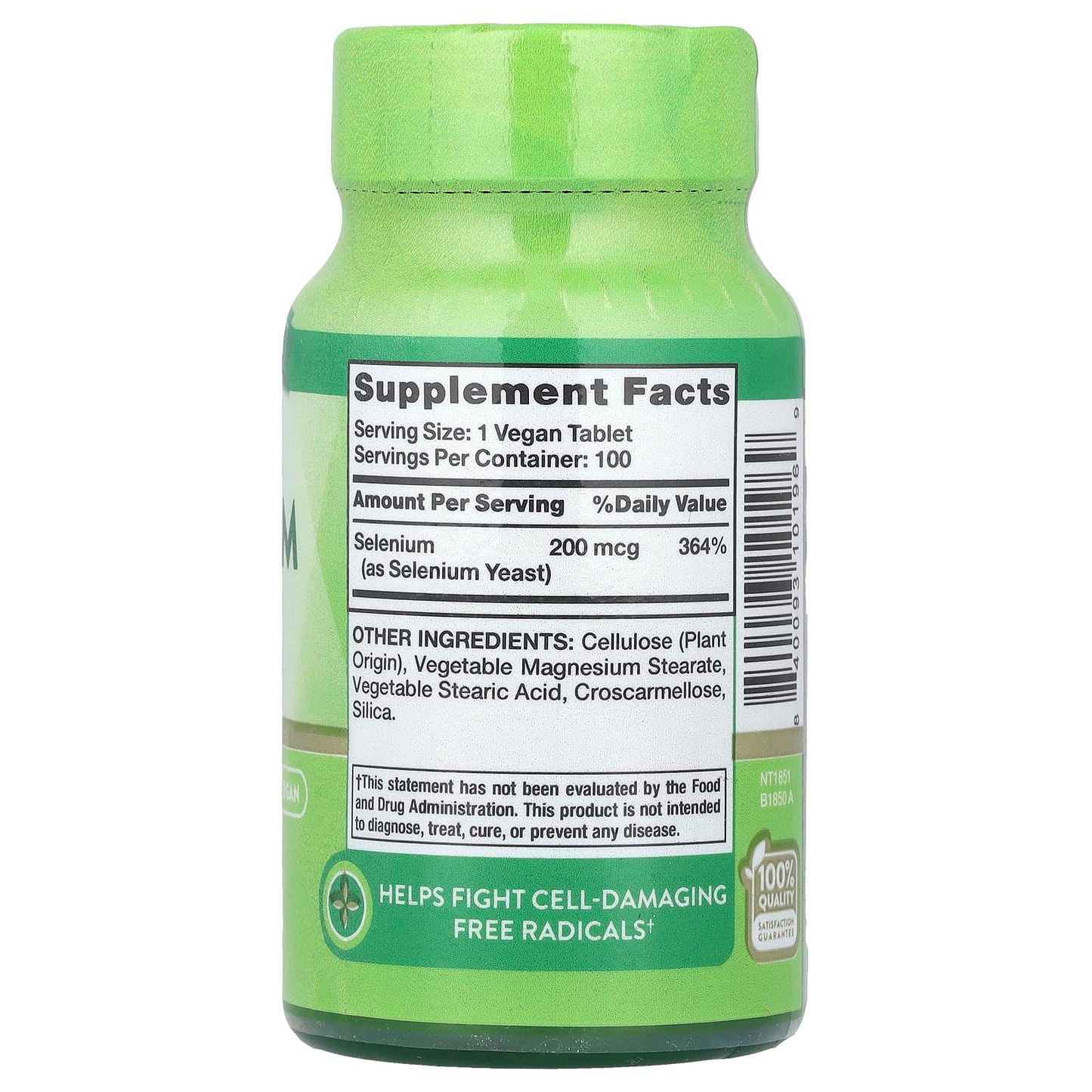 Nature's Truth, Selenium, High Potency, 200 mcg, 100 Tablets - Image 2