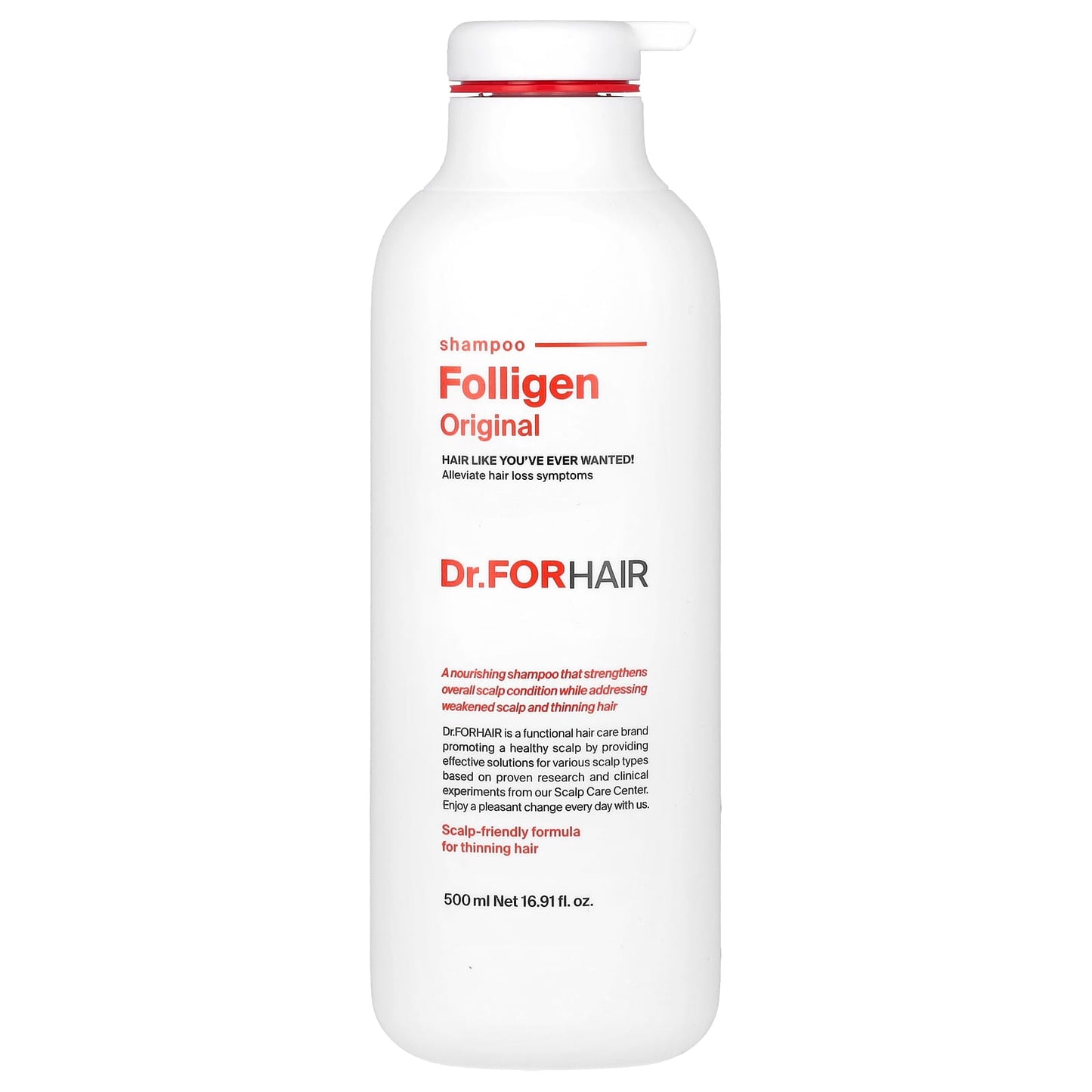 Dr.ForHair Folligen Shampoo for Thinning Hair - 16.91 fl oz - Image 1