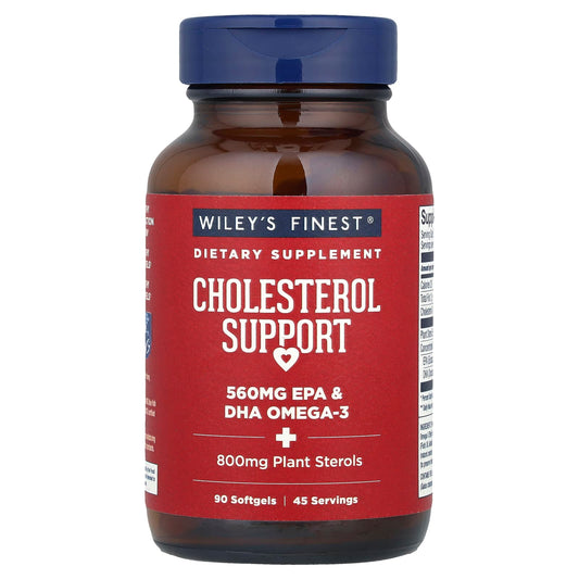 Wiley's Finest, Cholesterol Support, 90 Softgels - Image 1