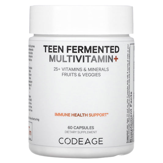 CodeAge Teen Fermented Multivitamin+, Ultimate Health Support for Teens - Image 1