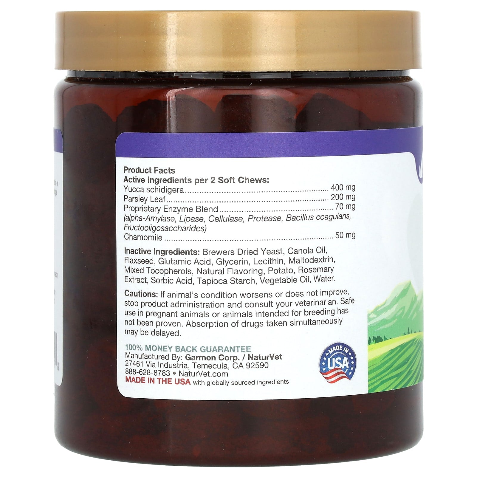NaturVet, Coprophagia, Stool Eating Deterrent + Breath Aid, For Dogs, 130 Soft Chews, 10 oz (286 g) - Image 2