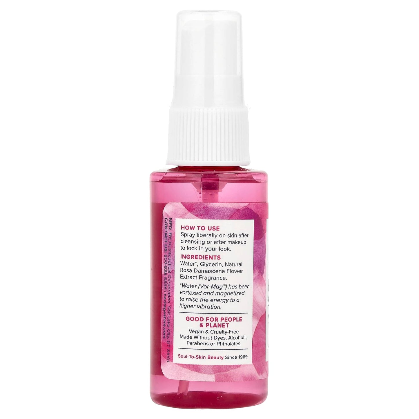 Rosewater & Glycerin Facial Mist for Dry/Combination Skin by Heritage Store - Image 2