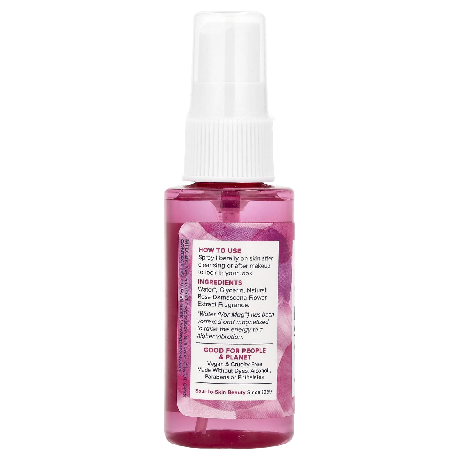 Rosewater & Glycerin Facial Mist for Dry/Combination Skin by Heritage Store - Image 2