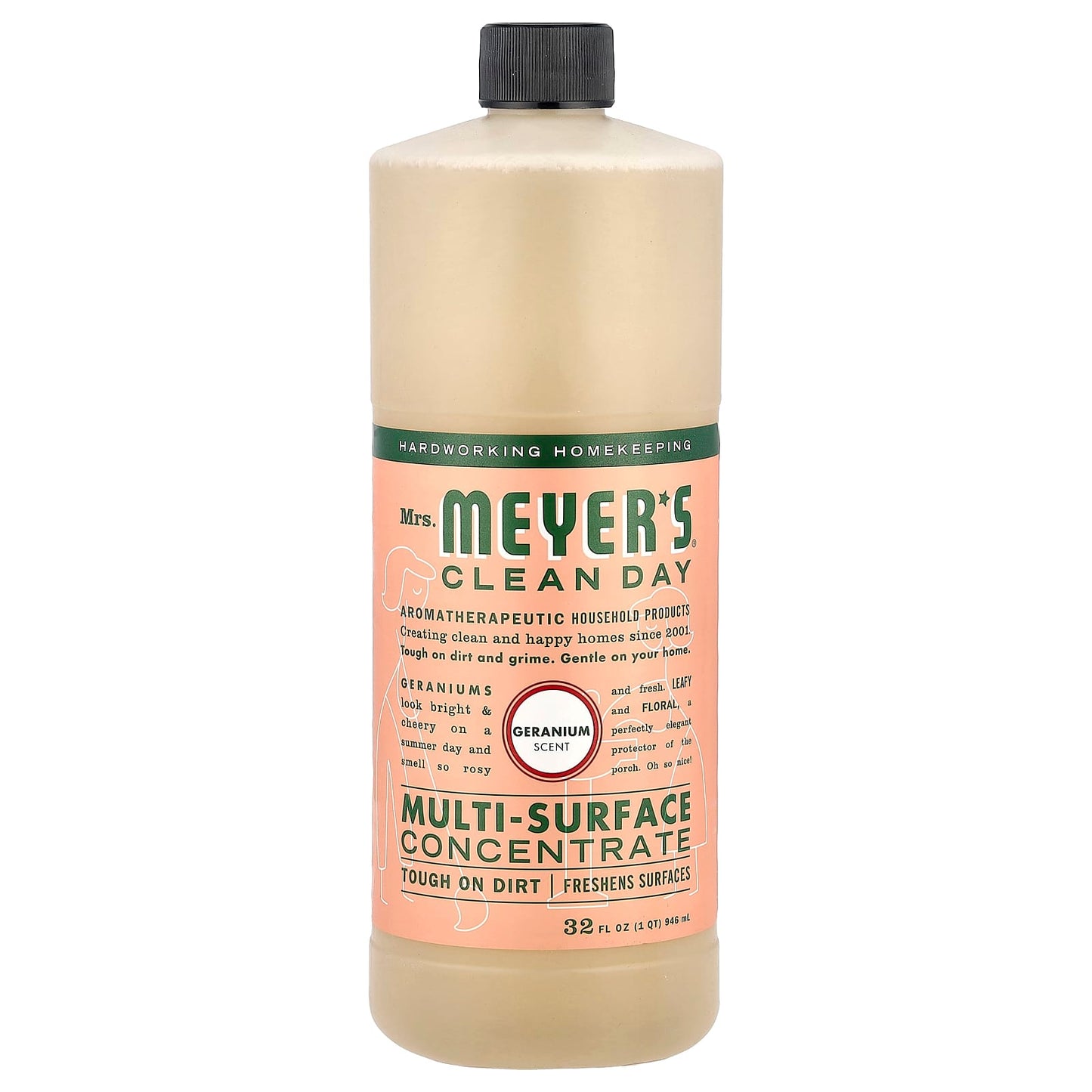 Mrs. Meyers Clean Day, Multi-Surface Concentrate, Geranium, 32 fl oz (946 ml) - Image 1
