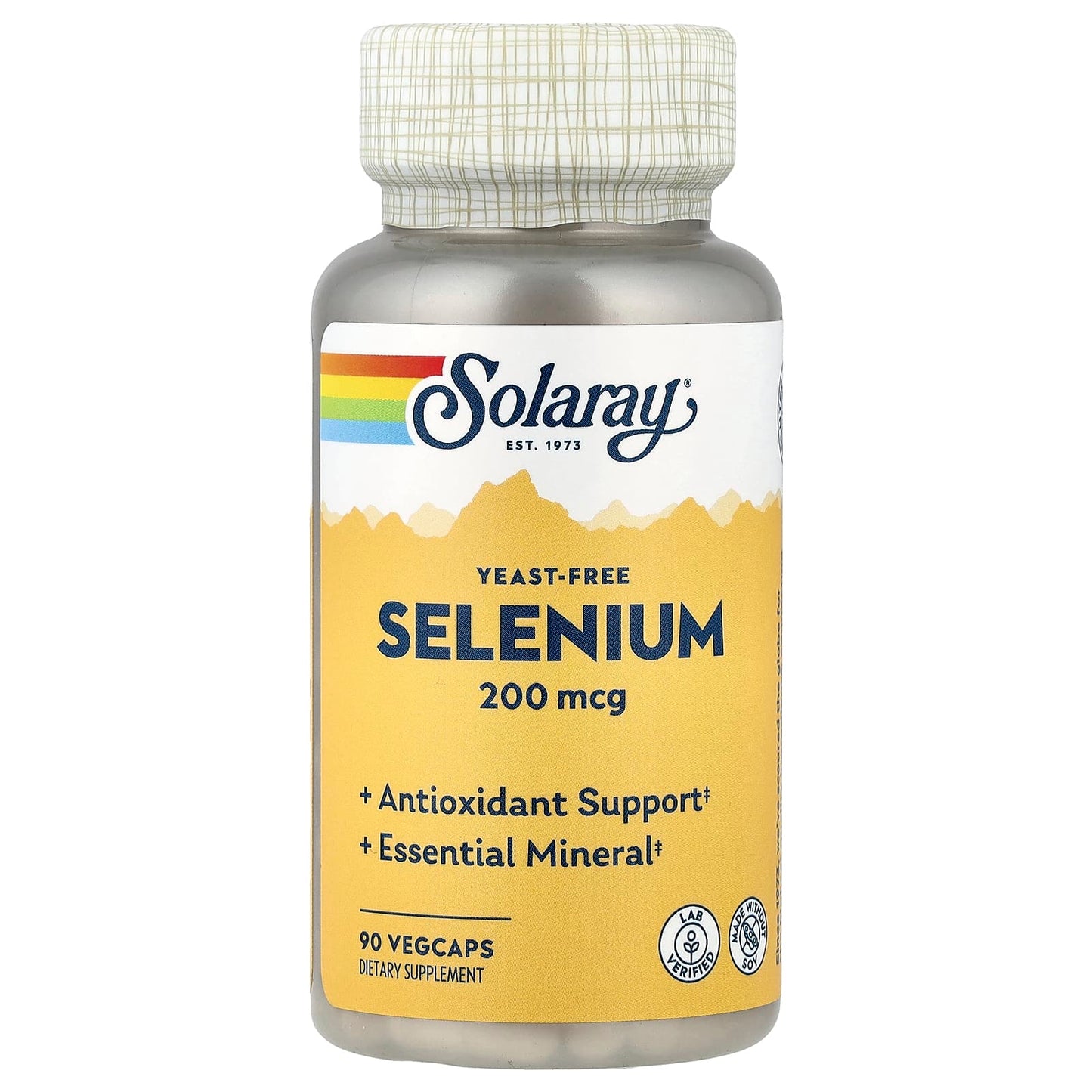 Solaray, Selenium, 200 mcg, 90 VegCaps - Image 1