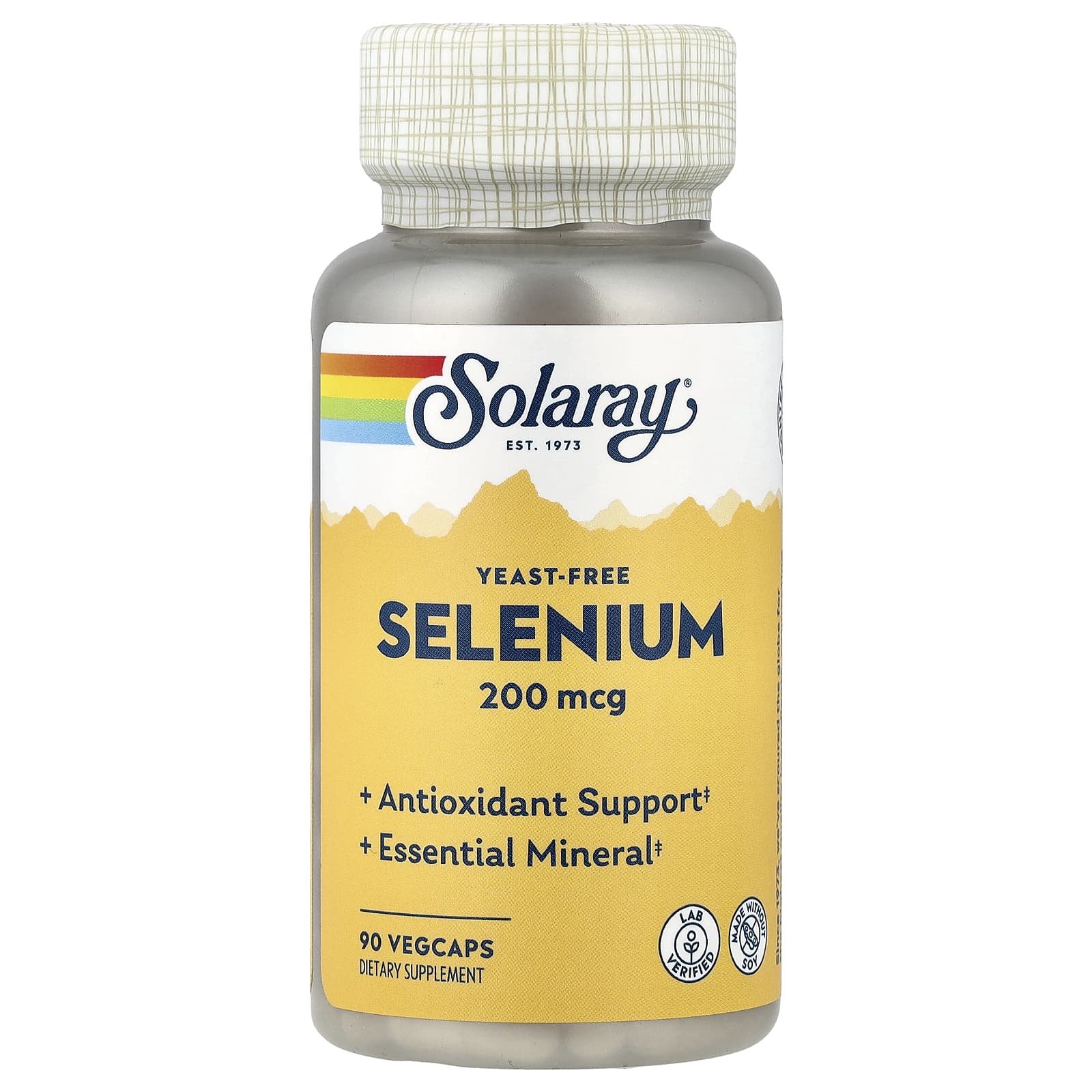 Solaray, Selenium, 200 mcg, 90 VegCaps - Image 1
