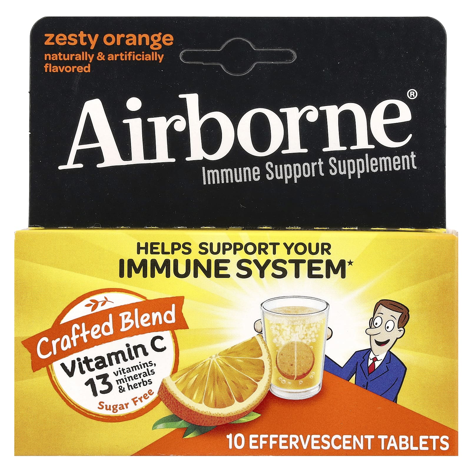 Boost Your Immunity with Airborne Effervescent Tablets - Zesty Orange - Image 1