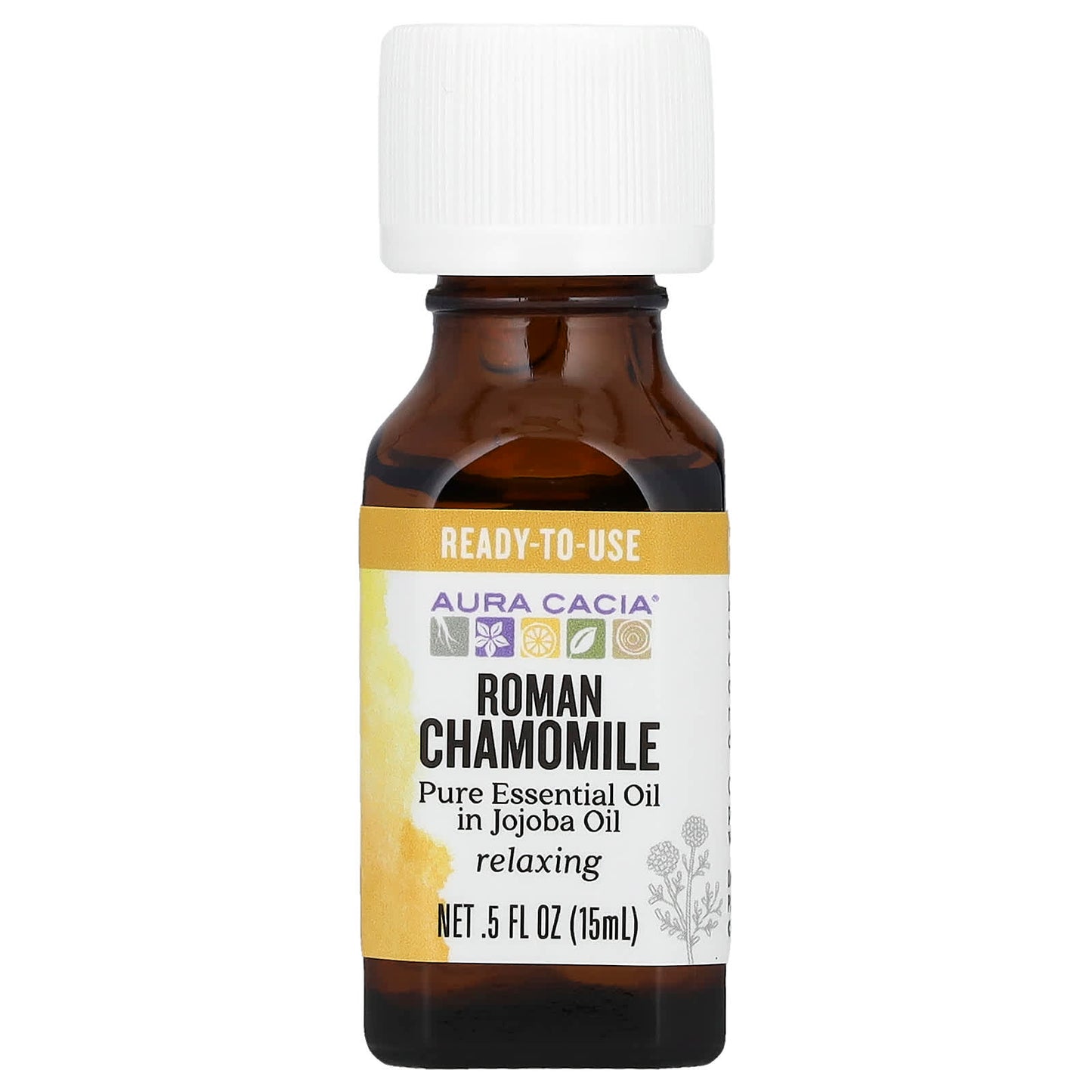 Aura Cacia Roman Chamomile Essential Oil Blends for Relaxation - Image 1
