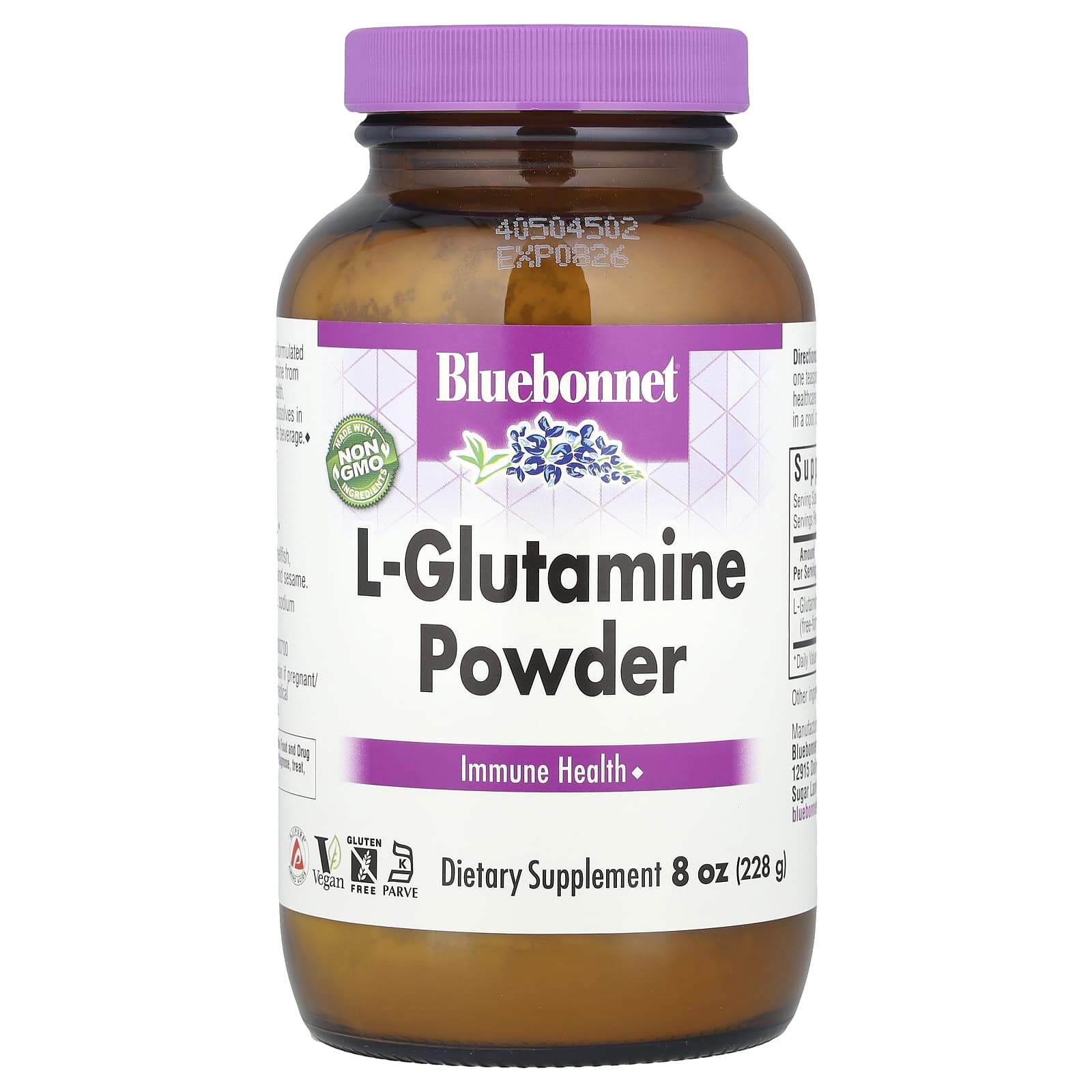 Boost Immune Health with Bluebonnet L-Glutamine Powder - Image 1
