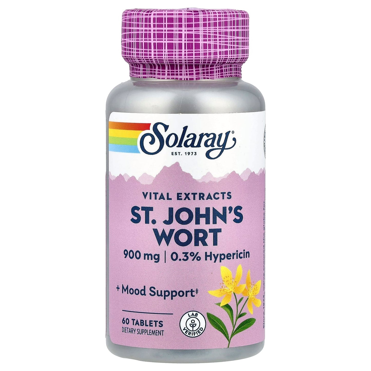 Solaray, Vital Extracts, St. John's Wort , 900 mg, 60 Tablets - Image 1