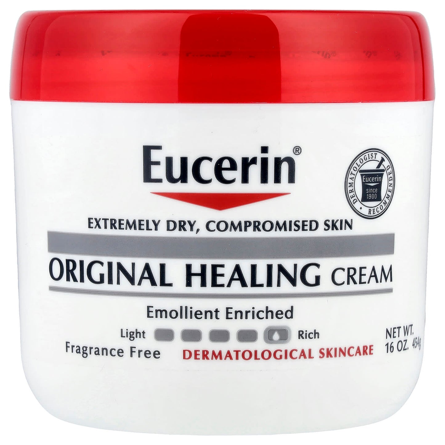 Dry Skin Relief - Eucerin Original Healing Cream, 16 oz, Fragrance Free - Image 1