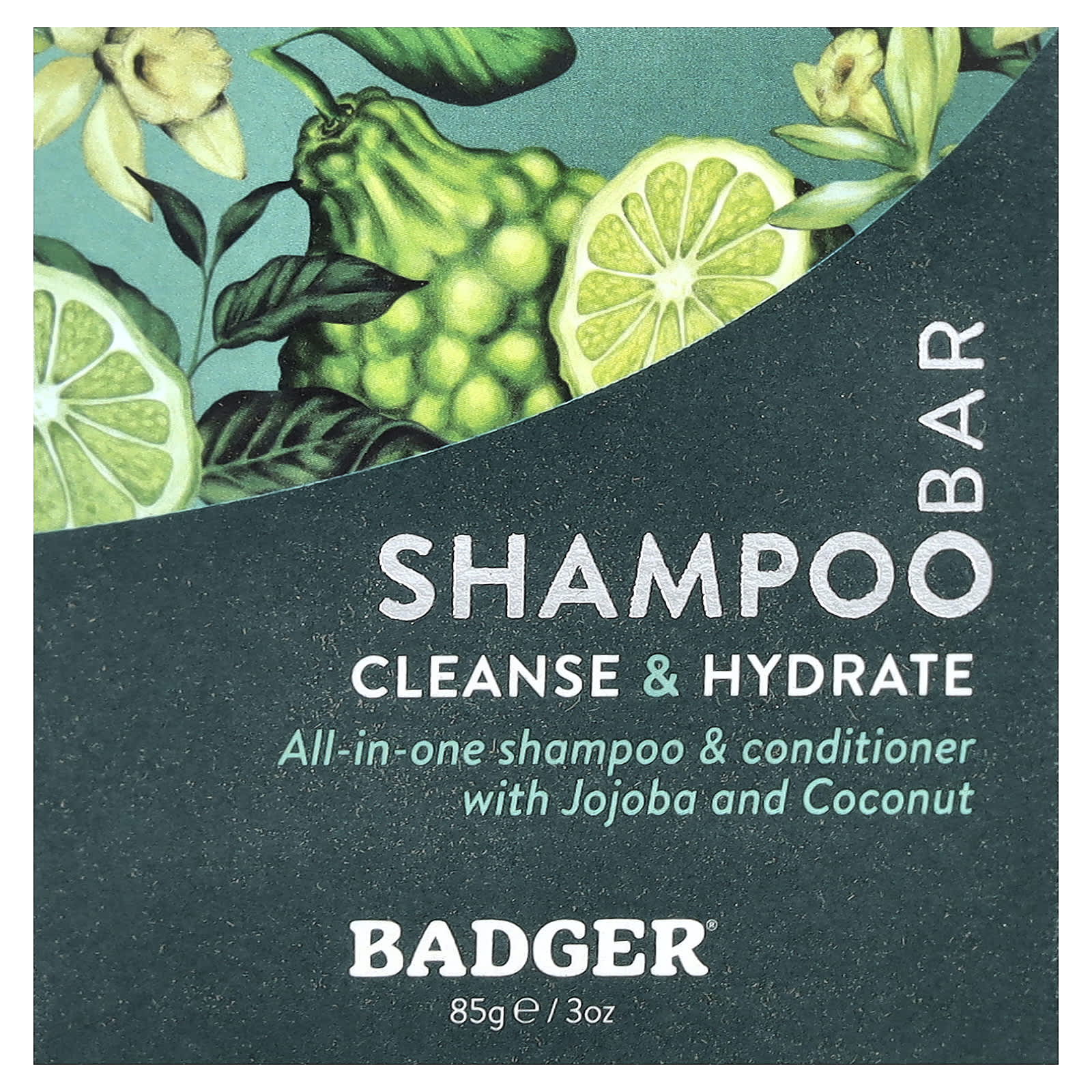 Badger Organic Shampoo Bar, 3 oz, Natural, Cruelty-Free, Vegan - Image 1