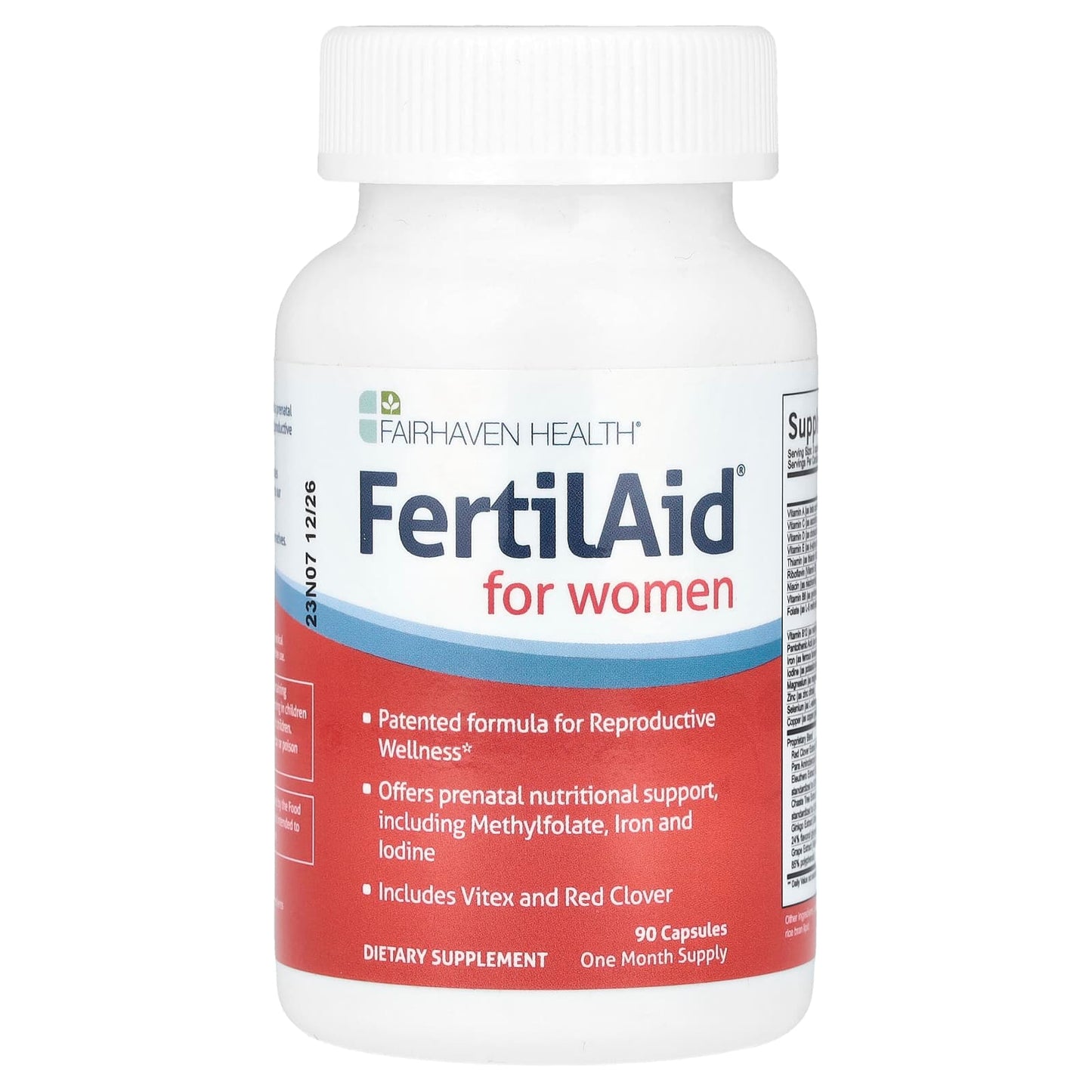 FertilAid for Women - Reproductive Wellness Supplement 90 Capsules - Image 1