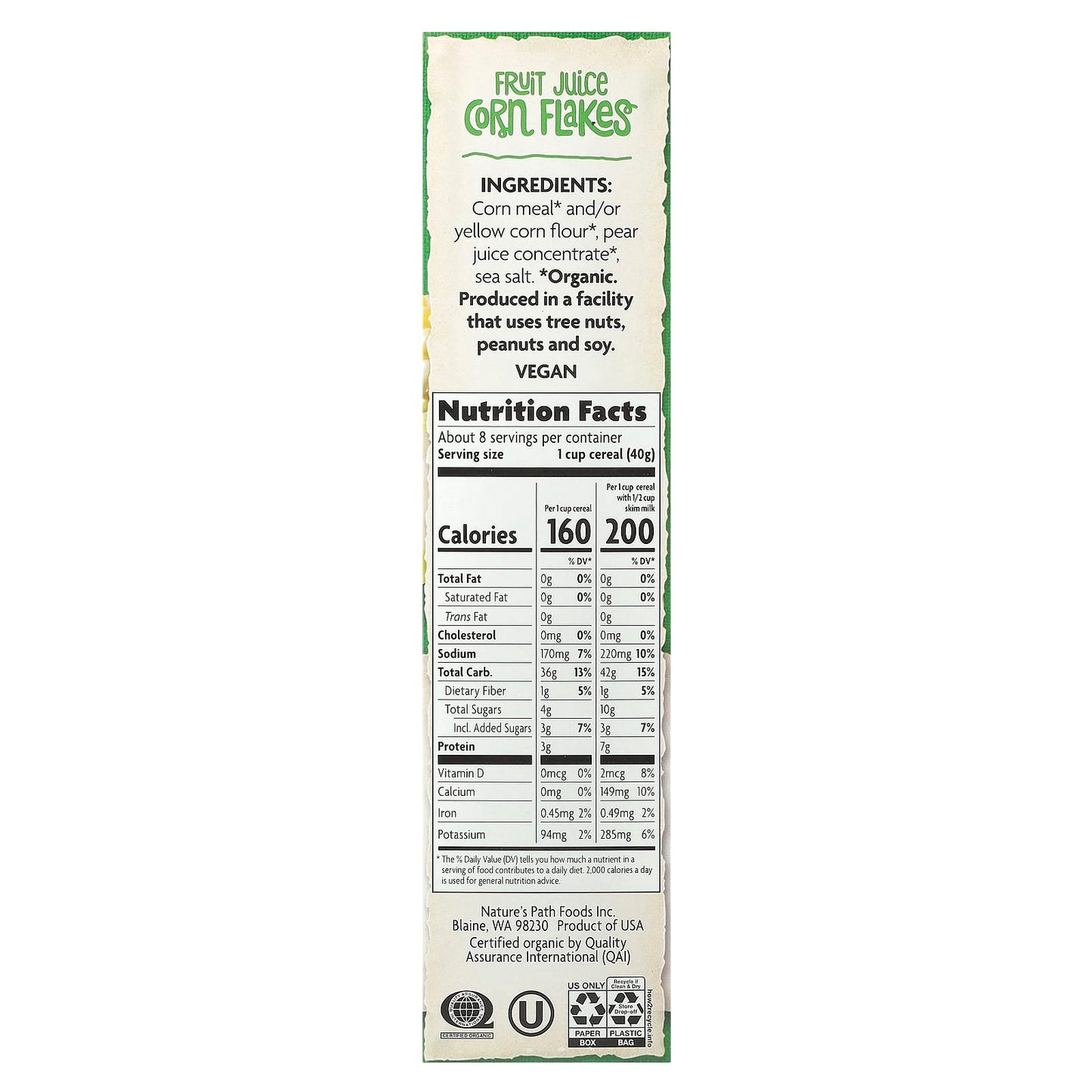 Nature's Path, Organic Fruit Juice Corn Flakes, 10.6 oz (300 g) - Image 2