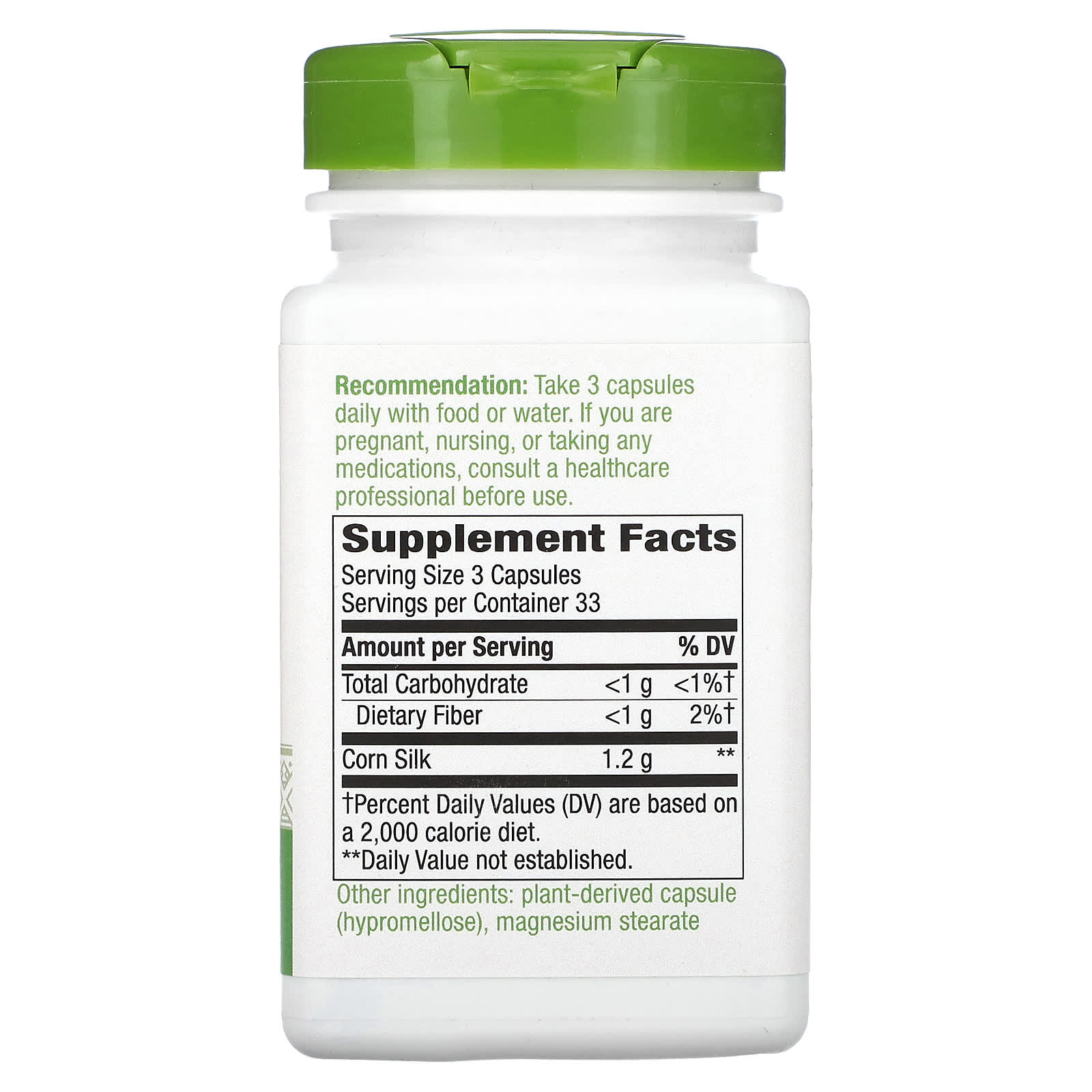 Nature's Way, Corn Silk, 100 Vegan Capsules (400 mg per Capsule) - Image 2