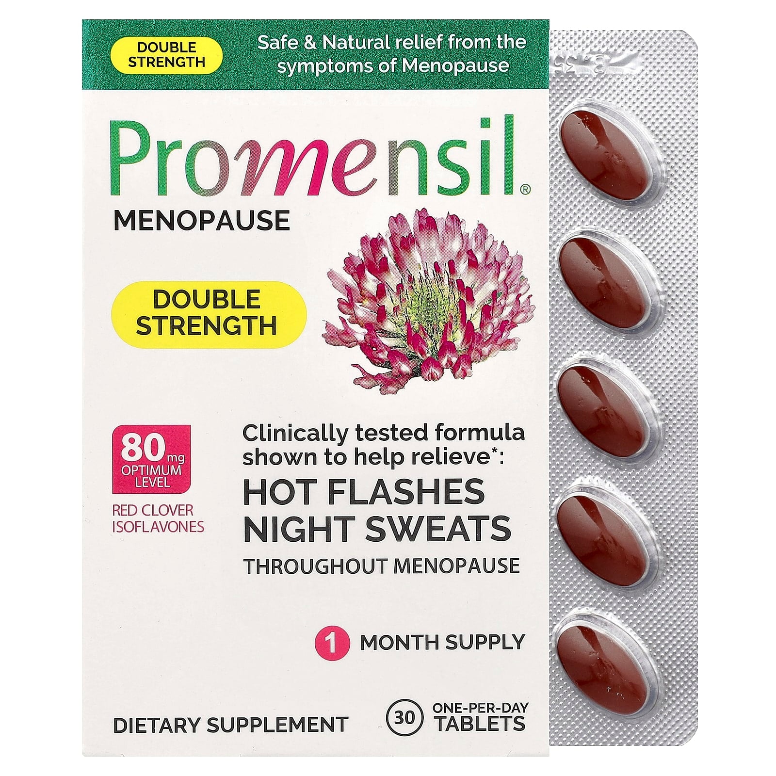 Promensil, Menopause, Double Strength, 30 Tablets - Image 1