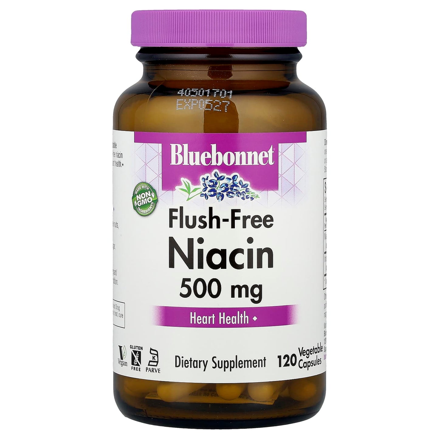 Bluebonnet Nutrition Flush-Free Niacin Supplement for Heart Health - Image 1
