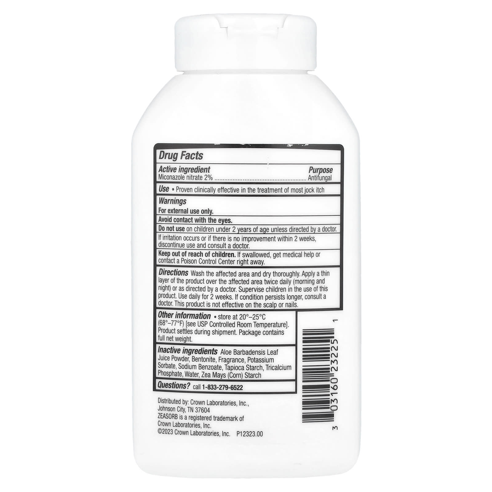 Zeasorb® AF, Antifungal Powder, 2.5 oz (71 g) - Image 2