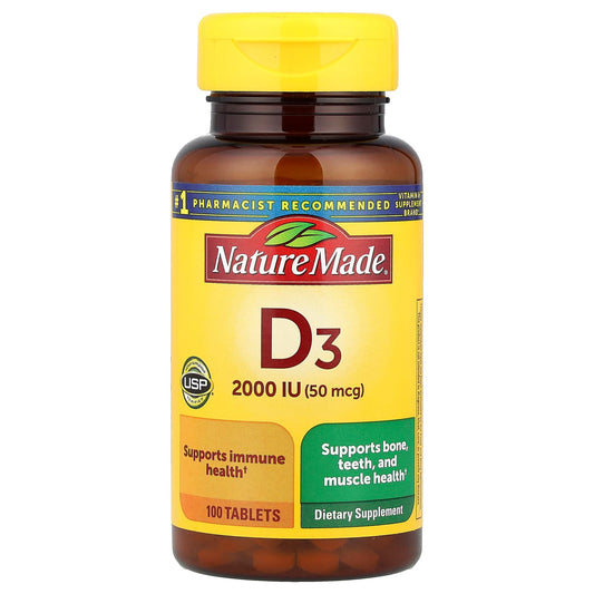 Nature Made, Vitamin D3, 100 Tablets - Image 1