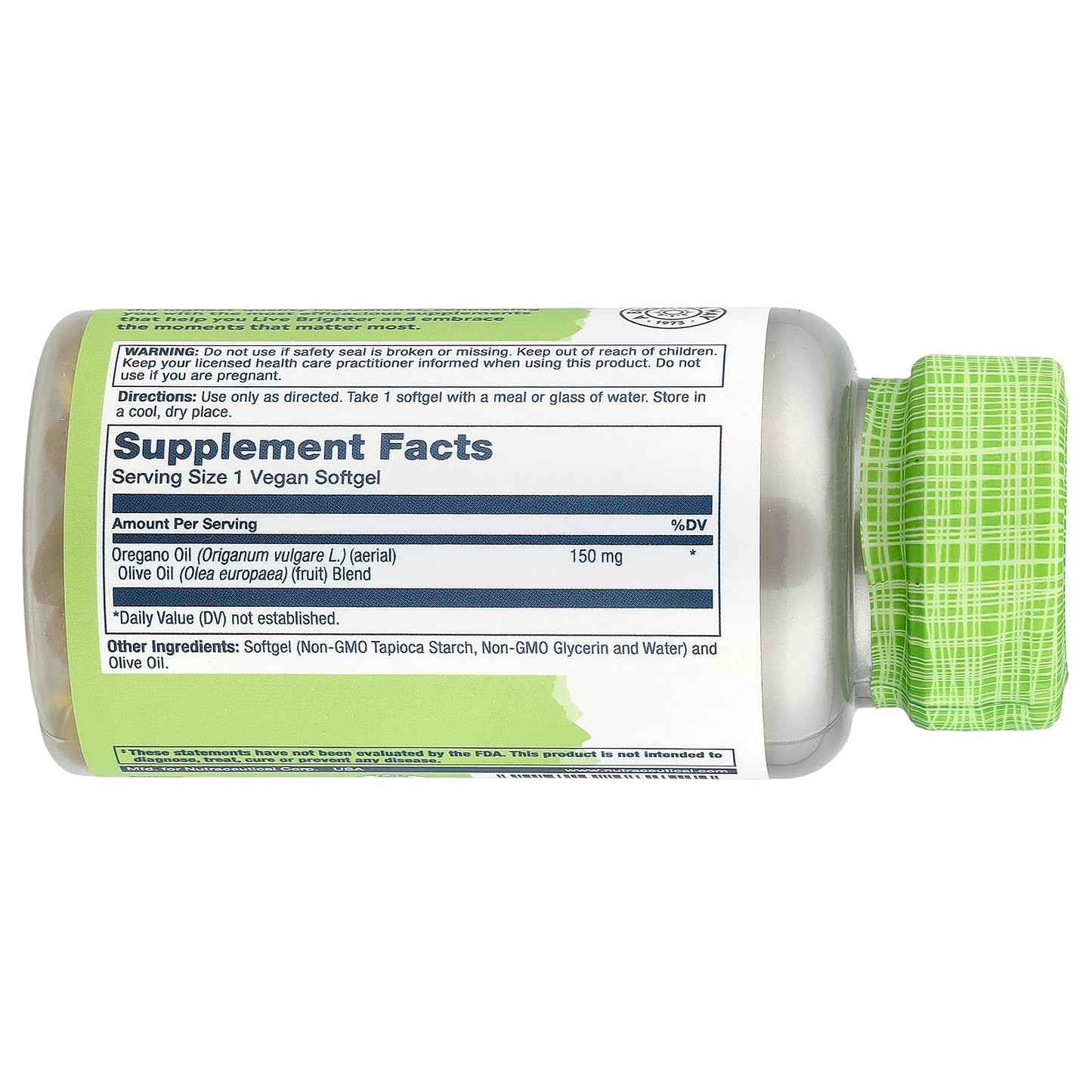 Solaray, True Herbs, Oil of Oregano, 150 mg, 60 Softgels - Image 2