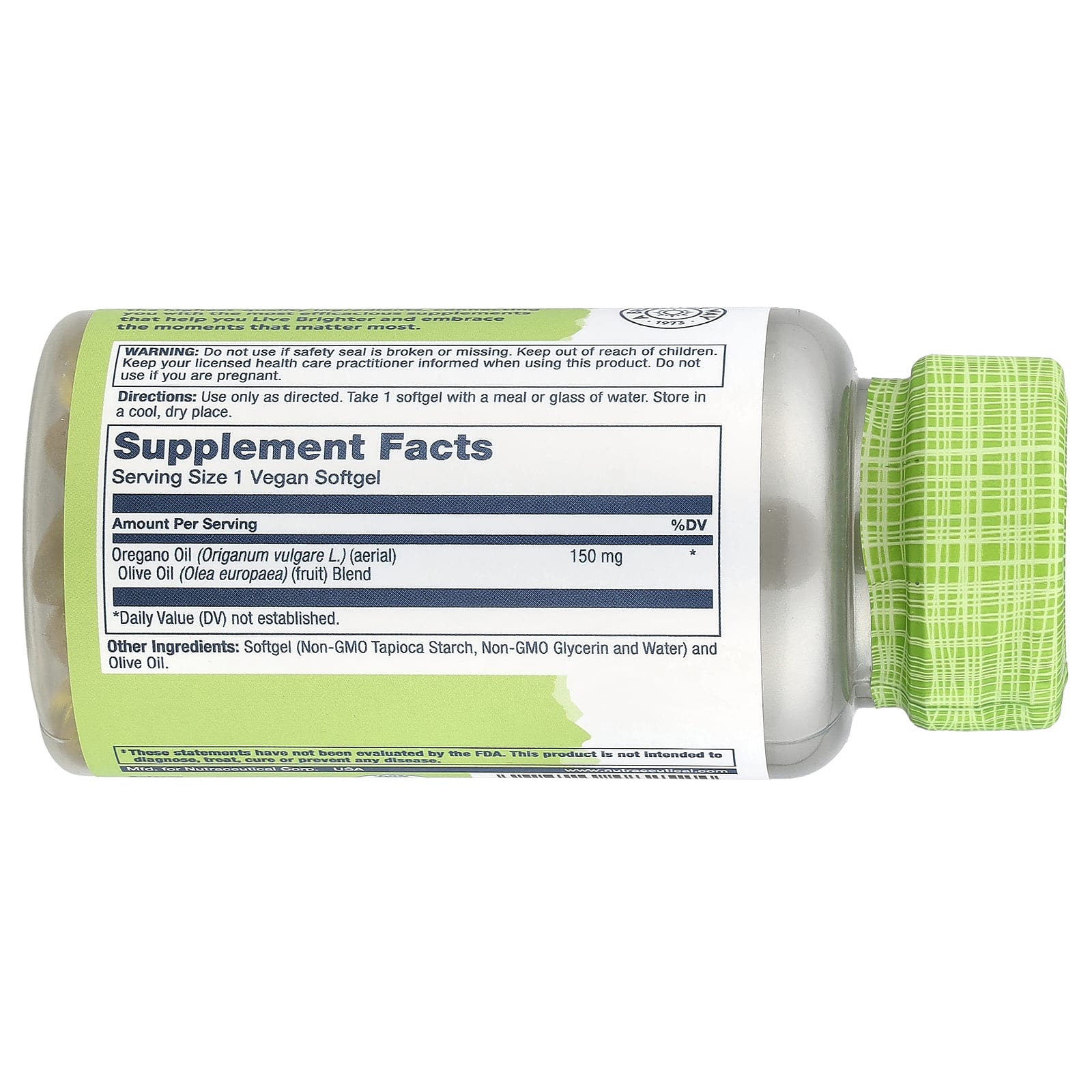 Solaray, True Herbs, Oil of Oregano, 150 mg, 60 Softgels - Image 2