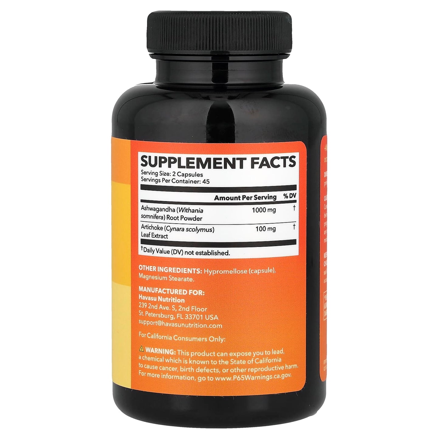 Reduce Stress Naturally with Ashwagandha Supplement by Havasu Nutrition - 90 Capsules - Image 2