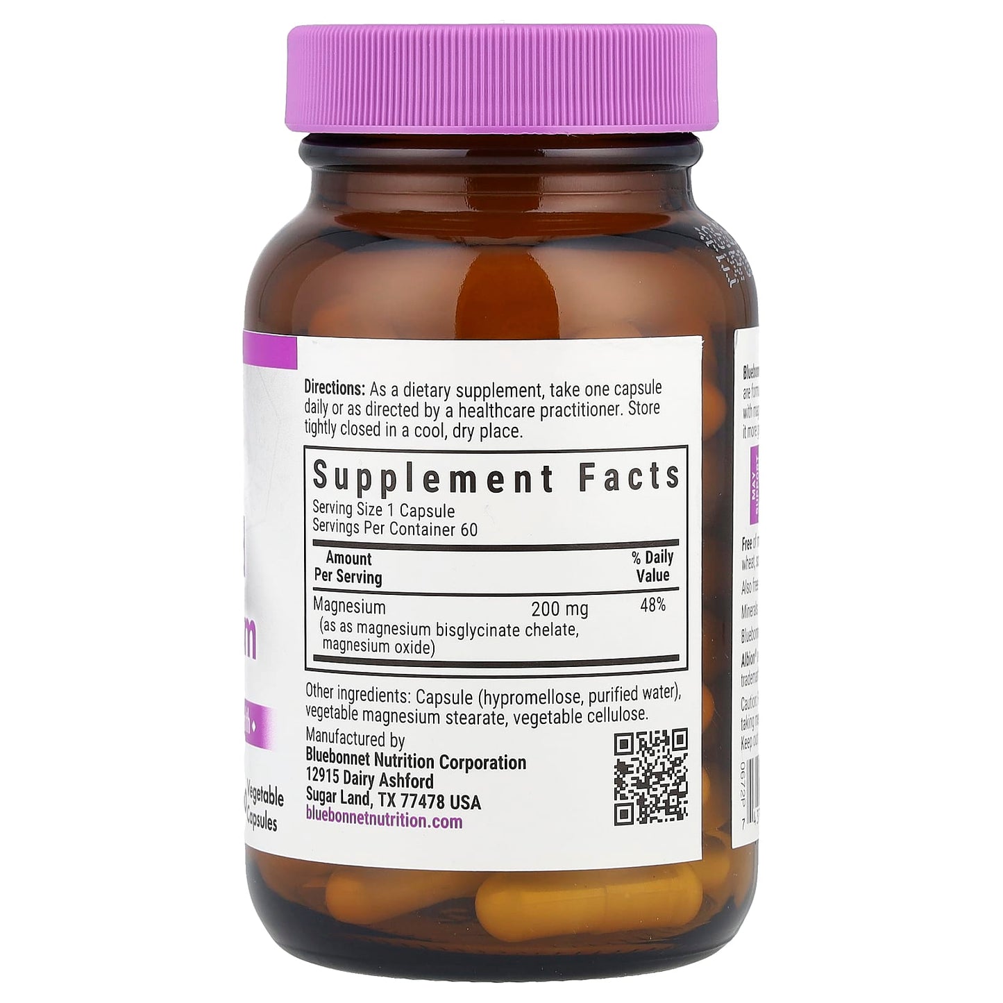 Bluebonnet Buffered Chelated Magnesium 200mg for Relaxation & Immune Health - Image 2