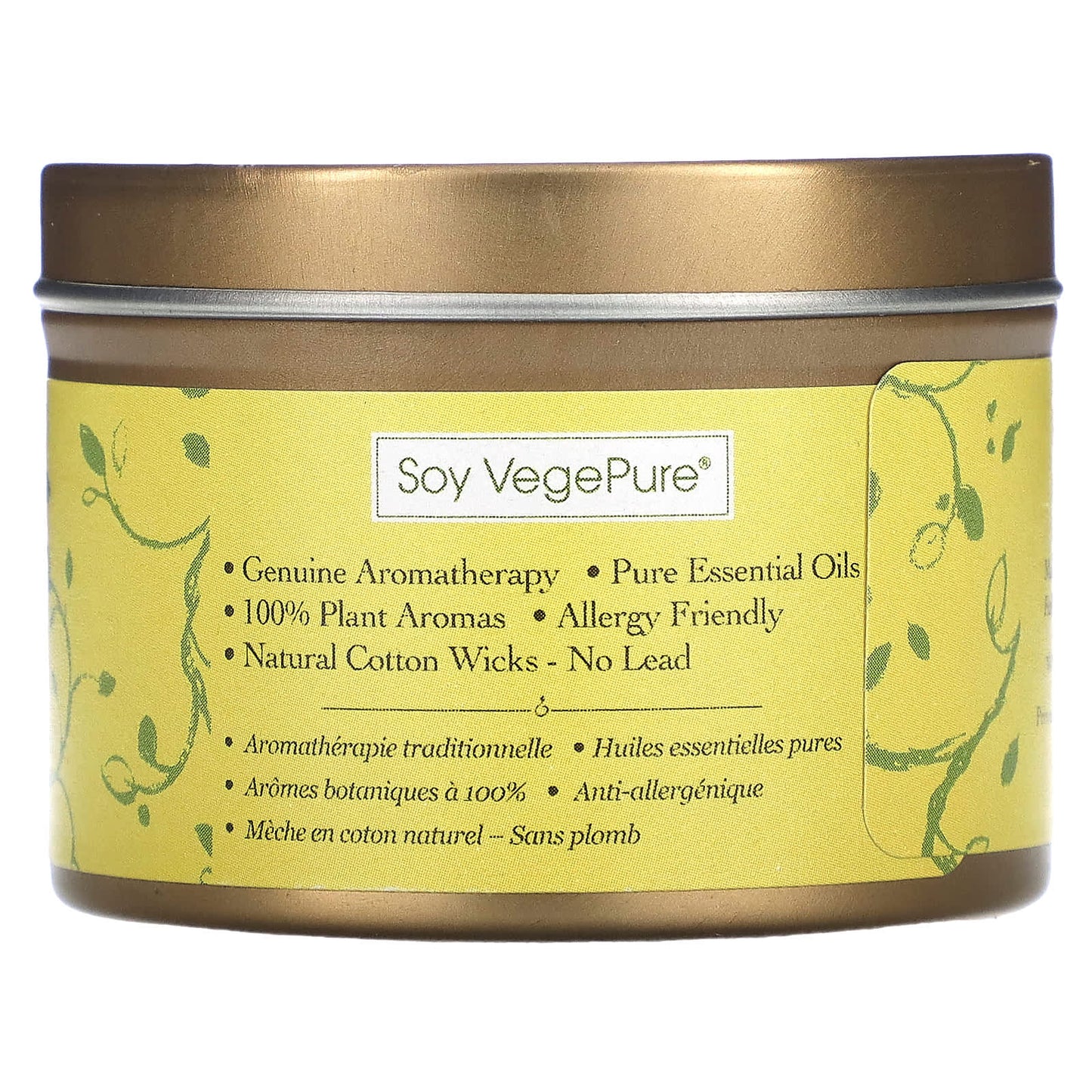 Orange &amp; Lemongrass Soy Wax Travel Candle by Aroma Naturals - 2.8 oz - Image 2