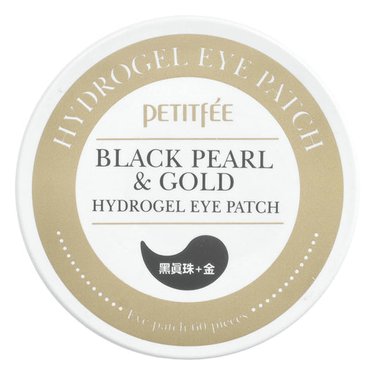 Petitfee, Black Pearl & Gold Hydrogel Eye Patch, 60 Patches, 1.4 g - Image 1