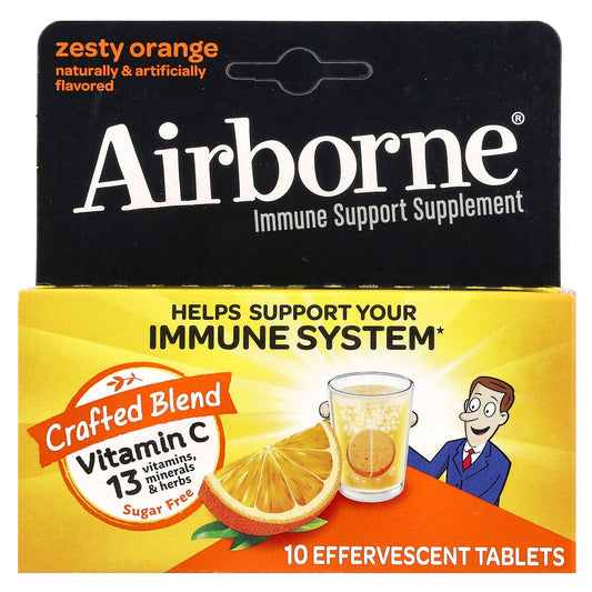Boost Your Immunity with Airborne Effervescent Tablets - Zesty Orange - Image 1