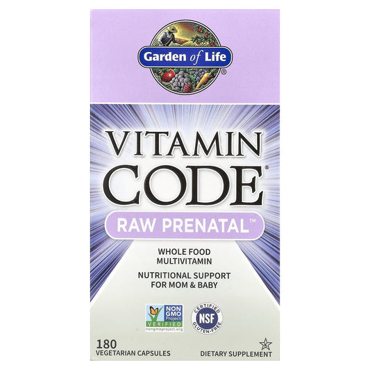 Garden of Life RAW Prenatal Vitamin Code for Mom & Baby - Image 1