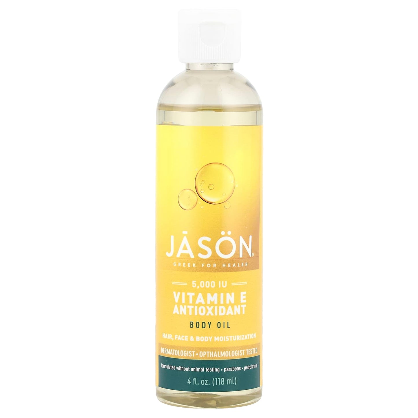 Vitamin E Antioxidant Body Oil by Jason Natural - Nourishes Dry Skin - Image 1