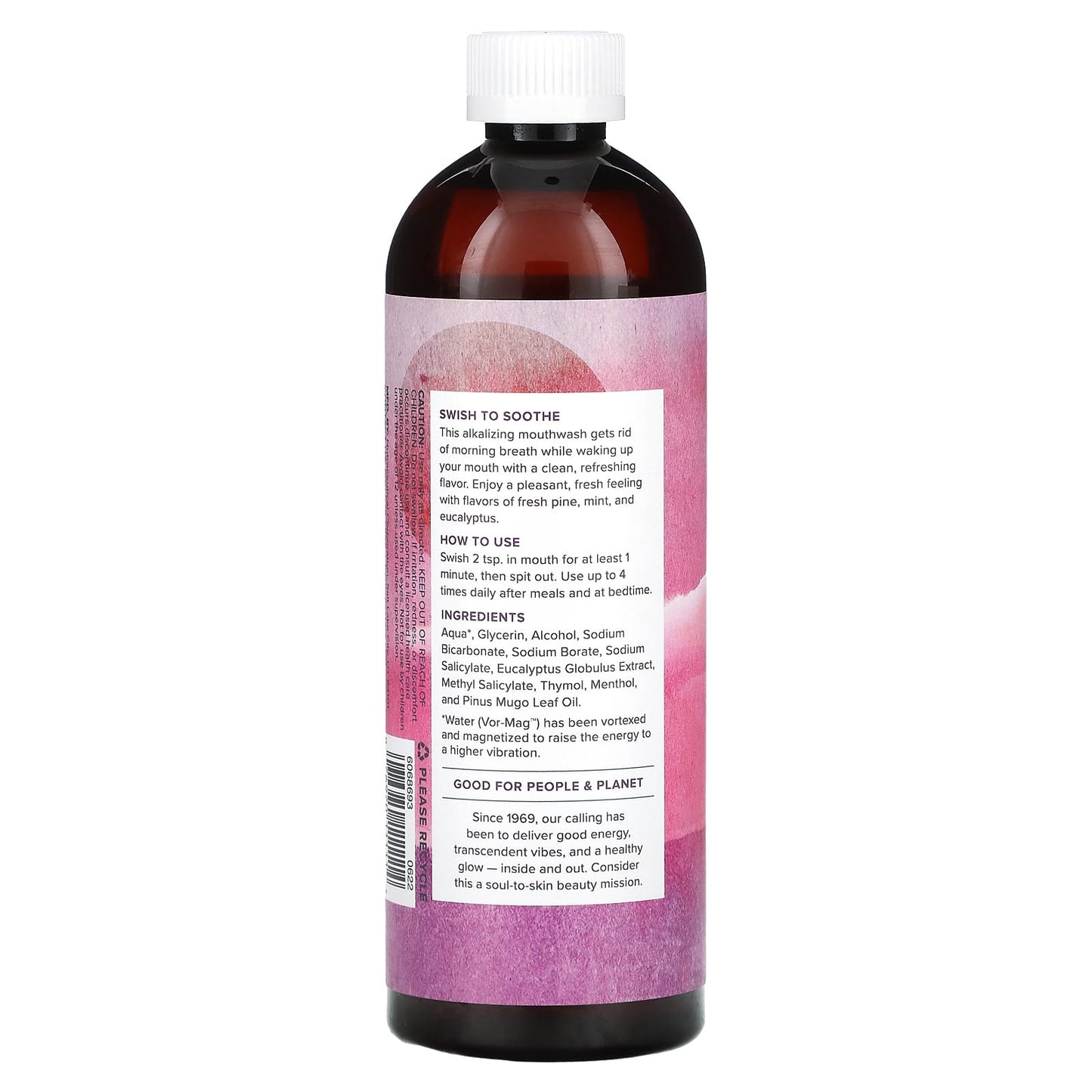 Heritage Store Alkaline Mouthwash with Refreshing Eucalyptus Mint, 16 fl oz - Image 2