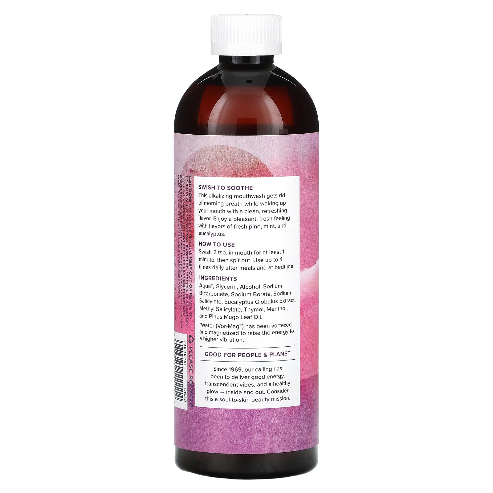 Heritage Store Alkaline Mouthwash with Refreshing Eucalyptus Mint, 16 fl oz - Image 2