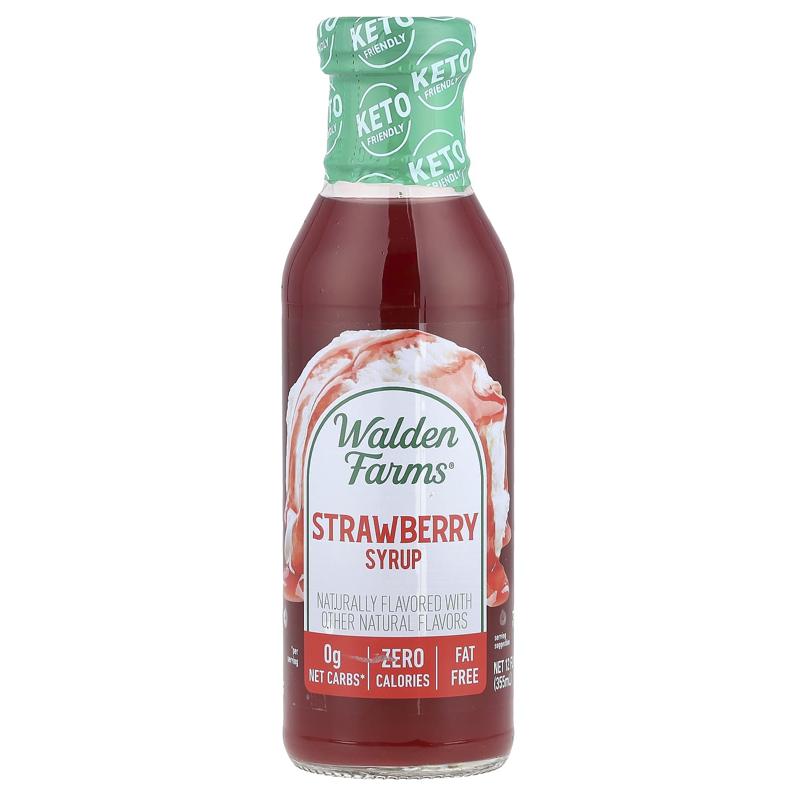 Walden Farms, Strawberry Syrup, 12 fl oz (355 ml) - Image 1
