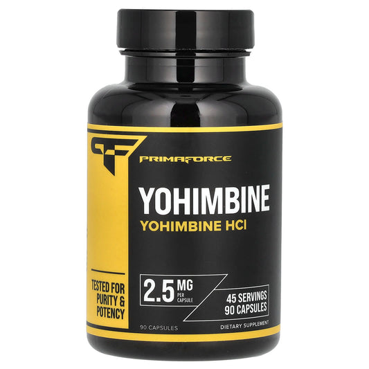 Primaforce, Yohimbine HCl, 2.5 mg , 90 Capsules - Image 1
