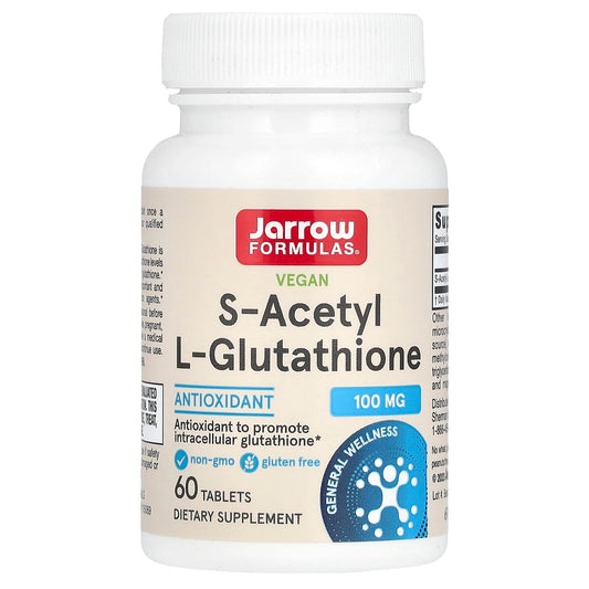 Vegan S-Acetyl L-Glutathione Supplement | 100mg | 60 Tablets - Image 1