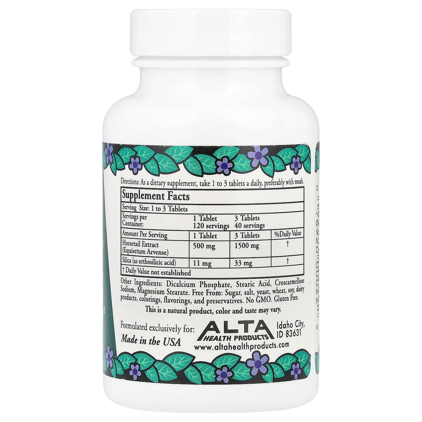 Herbal Silica with Bioflavonoids by Alta Health - 120 Tablets - Image 2
