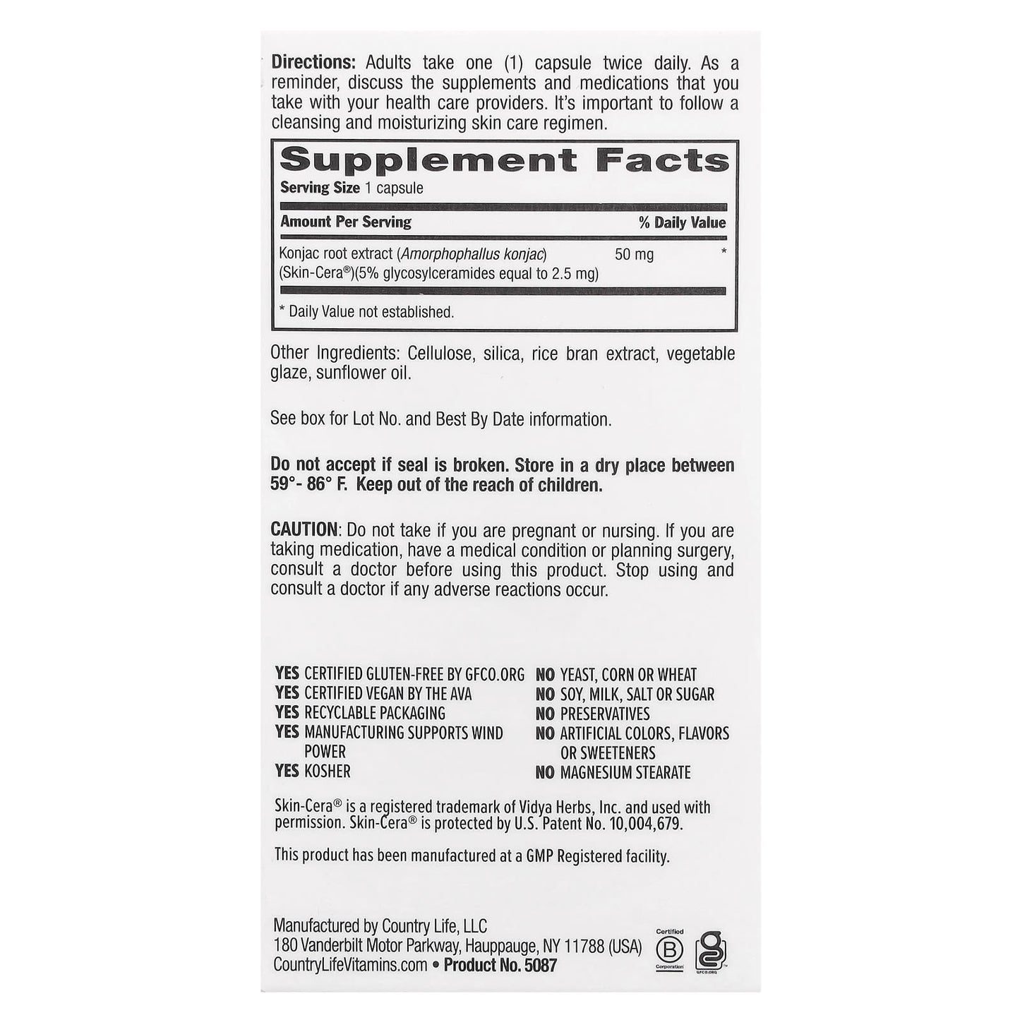 Maxi-Skin <sup>&reg;</sup> Cera Clear <sup>&trade;</sup>, 60 Vegan Capsules for Glowing Skin - Image 2