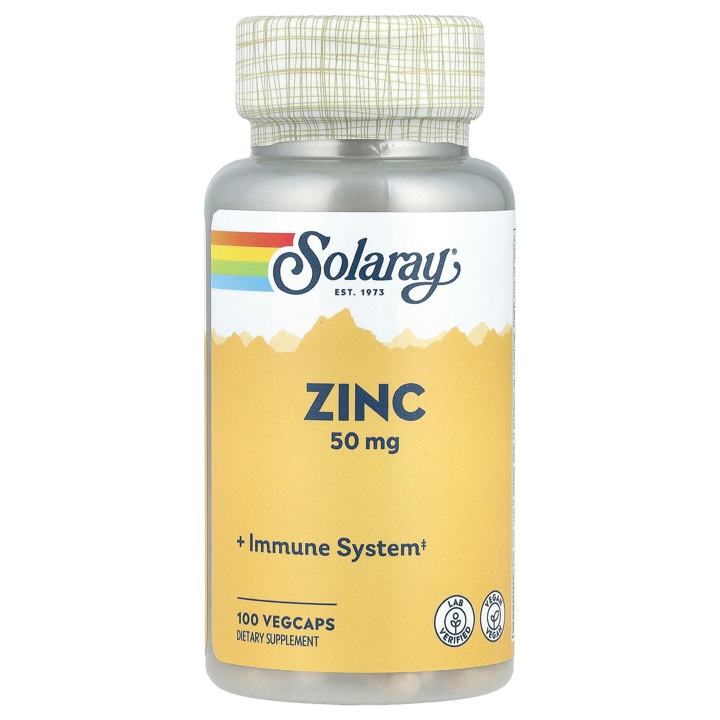Solaray, Zinc, 50 mg, 100 VegCaps - Image 1