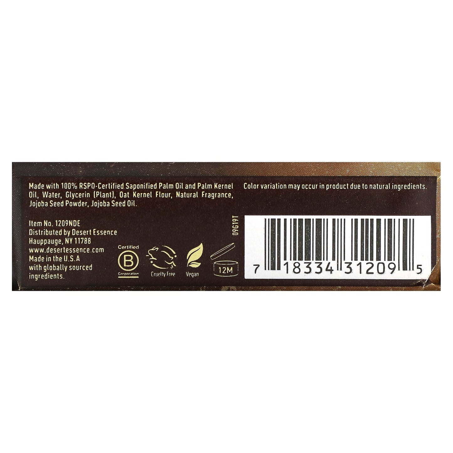 Nourish Your Skin with Desert Essence Creamy Coconut Soap Bar, 5 oz - Image 2