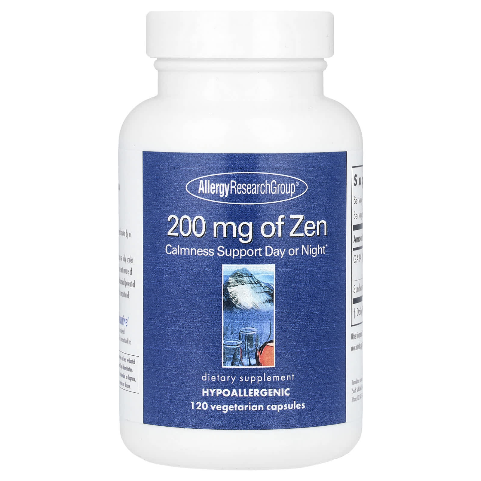 Allergy Research Group's Calmness Support Supplement - 120 Vegetarian Capsules - Image 1