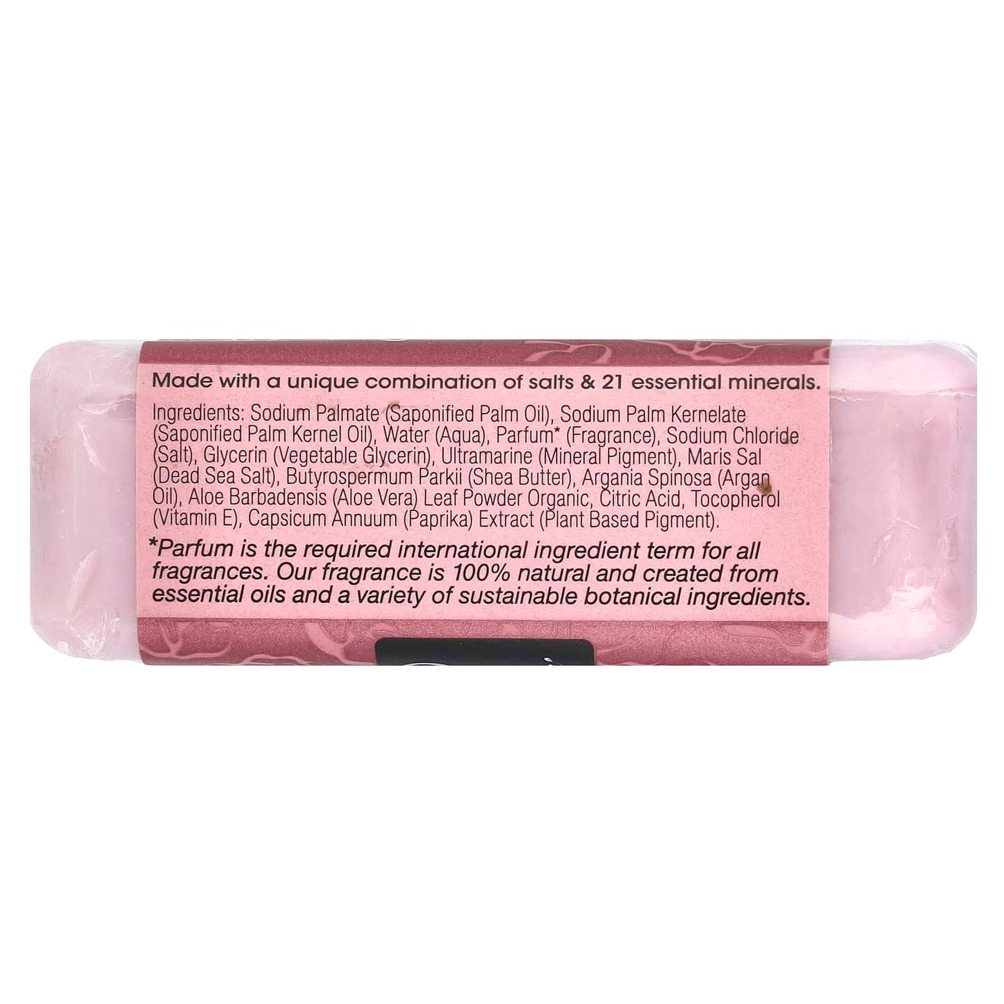 One with Nature, Dead Sea Mineral Soap Bar, Rose Petal, 7 oz (198 g) - Image 2