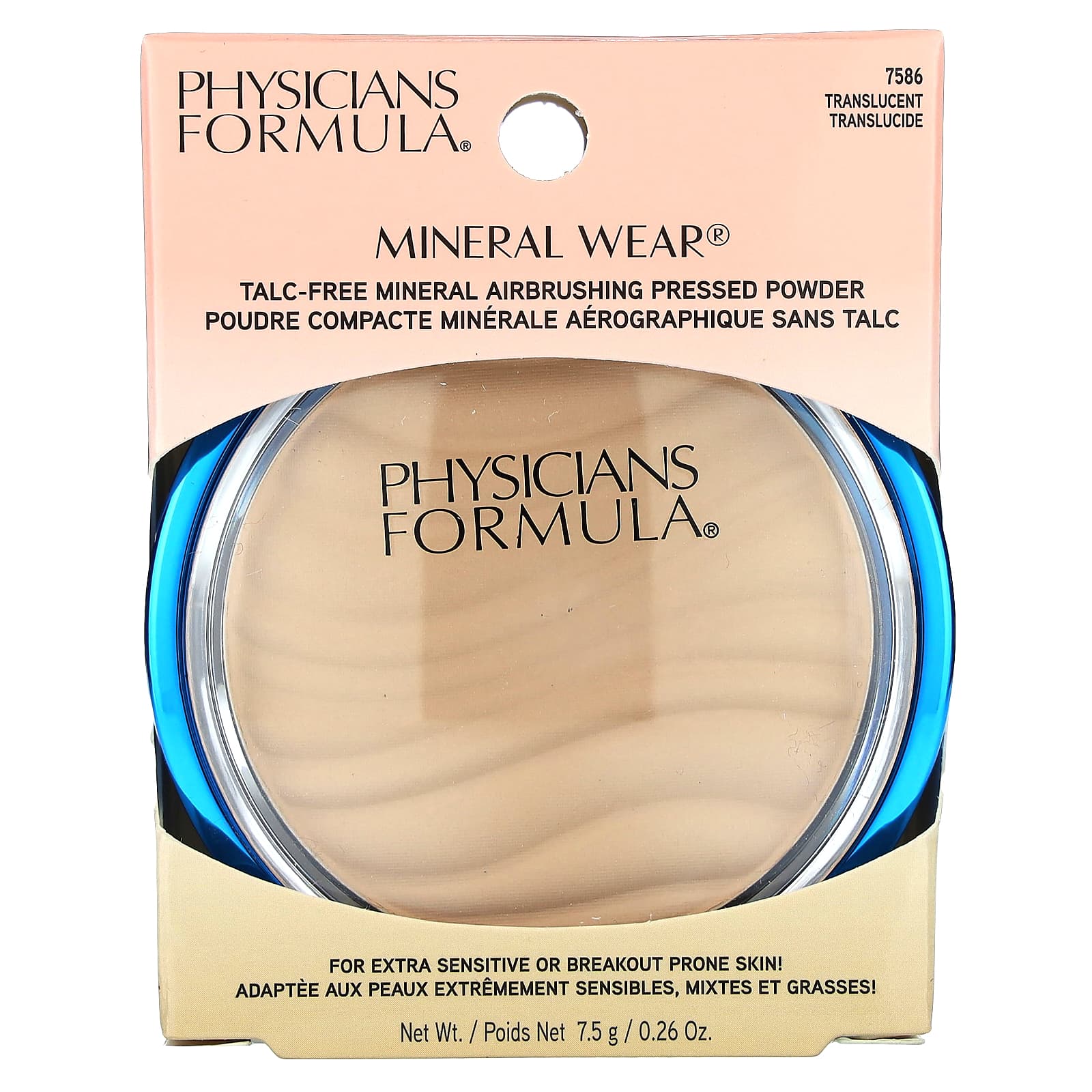 Physicians Formula, Mineral Wear, Talc-Free Mineral Airbrushing Pressed Powder, 7586 Translucent, 0.26 oz (7.5 g) - Image 2